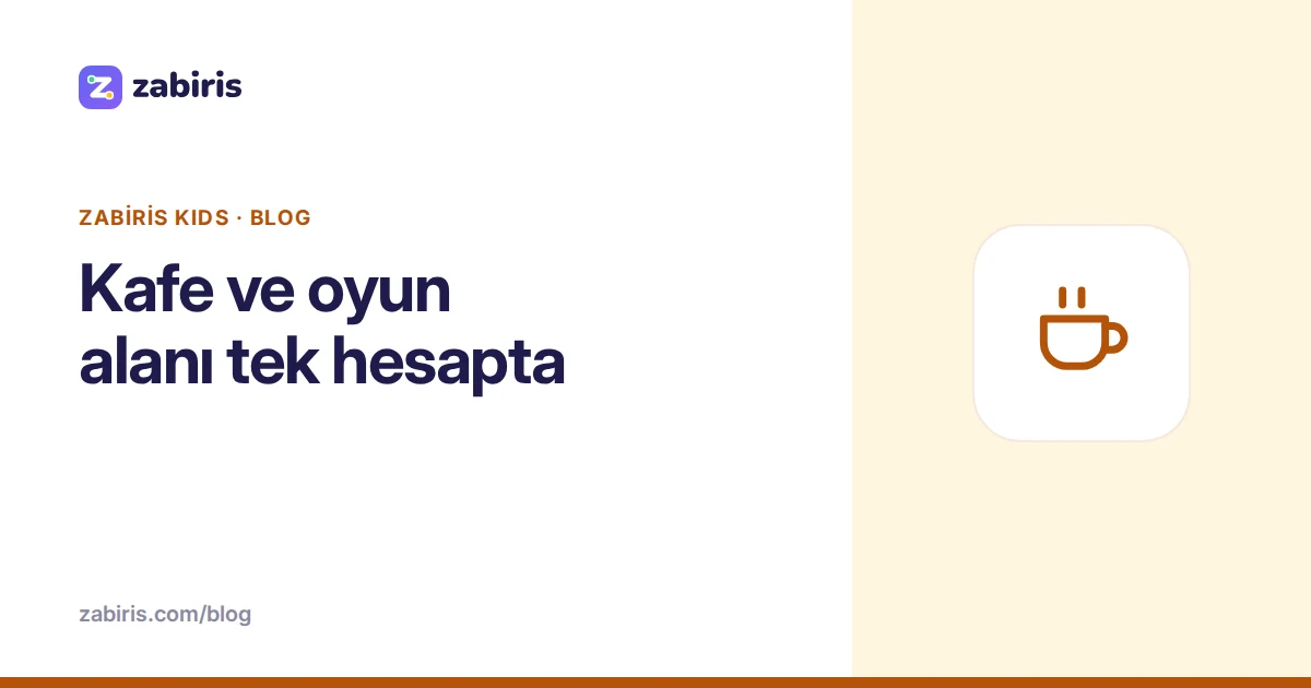 Kafe ve oyun alanı tek hesapta