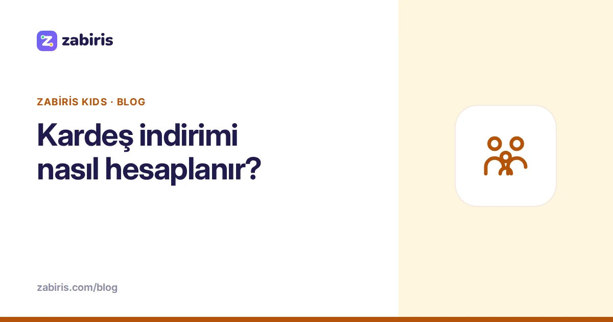 Kardeş indirimi nasıl hesaplanır?