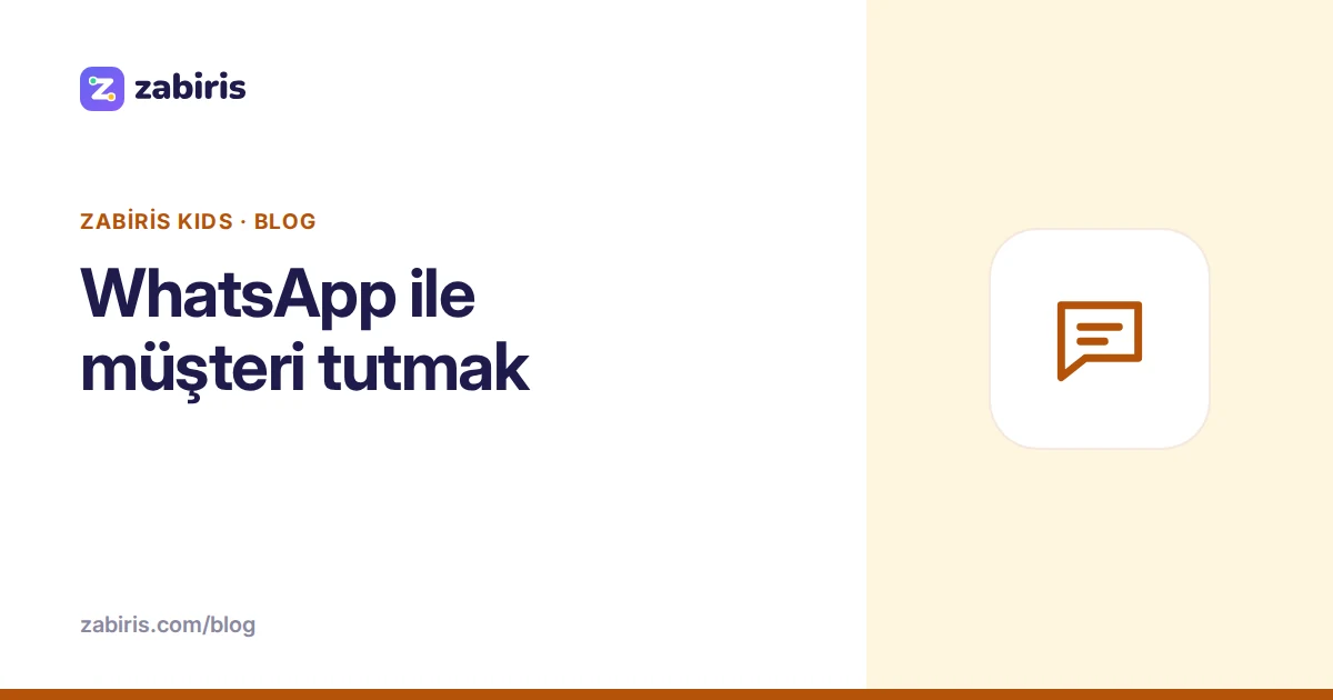 WhatsApp ile müşteri tutmak
